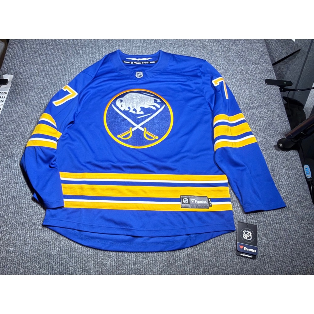 Fanatics Buffalo Sabres Tage Thompson 72 Signed Breakaway NHL Jersey Mens XL New